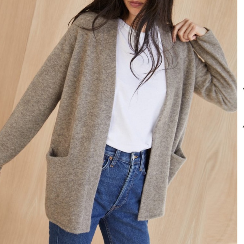 Jenni Kayne Short Oatmeal Sweatercoat